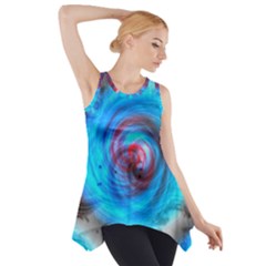 Abstract-kaleidoscope-pattern Side Drop Tank Tunic by Bedest