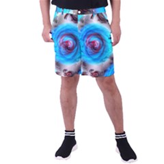 Abstract-kaleidoscope-pattern Men s Pocket Shorts by Bedest