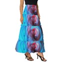 Abstract-kaleidoscope-pattern Tiered Ruffle Maxi Skirt View3