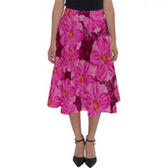 Cherry-blossoms-floral-design Perfect Length Midi Skirt by Bedest