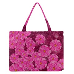 Cherry-blossoms-floral-design Zipper Medium Tote Bag by Bedest