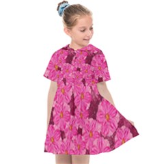 Cherry-blossoms-floral-design Kids  Sailor Dress by Bedest