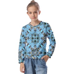 Iphone-background-wallpaper Kids  Long Sleeve T-shirt With Frill 