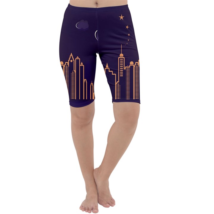 Skyscraper Town Urban Towers Cropped Leggings 