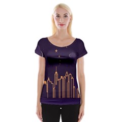 Skyscraper Town Urban Towers Cap Sleeve Top by pakminggu