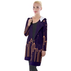 Skyscraper Town Urban Towers Hooded Pocket Cardigan by pakminggu