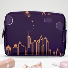 Skyscraper Town Urban Towers Make Up Pouch (medium) by pakminggu