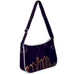 Skyscraper Town Urban Towers Zip Up Shoulder Bag by pakminggu