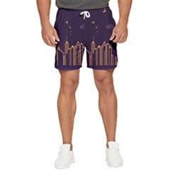 Skyscraper Town Urban Towers Men s Runner Shorts by pakminggu