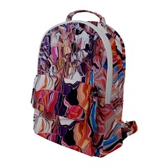  Smudge  Flap Pocket Backpack (large) by kaleidomarblingart