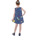 Cat-cosmos-cosmonaut-rocket Kids  Summer Dress View2