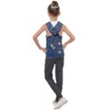 Cat-cosmos-cosmonaut-rocket Kids  Sleeveless Hoodie View2