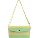 Cute Pastel Rainbow Striped Pattern Removable Strap Clutch Bag View1