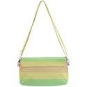 Cute Pastel Rainbow Striped Pattern Removable Strap Clutch Bag View2