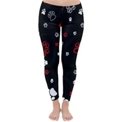 Art Pattern Traces Paw Classic Winter Leggings