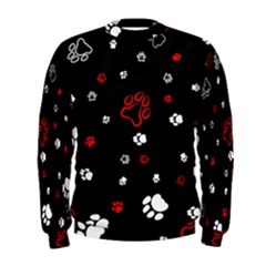 Art Pattern Traces Paw Men s Sweatshirt