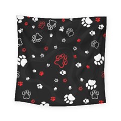 Art Pattern Traces Paw Square Tapestry (small)