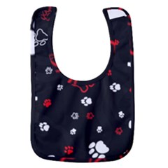 Art Pattern Traces Paw Baby Bib by pakminggu