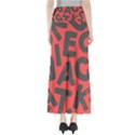 Letters Alphabet Typography Texture Full Length Maxi Skirt View2