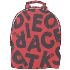 Letters Alphabet Typography Texture Mini Full Print Backpack by pakminggu