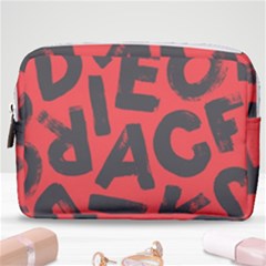 Letters Alphabet Typography Texture Make Up Pouch (medium) by pakminggu