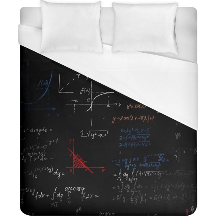 Math Mathematics Pattern Duvet Cover (California King Size)