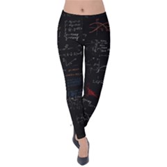 Math Mathematics Pattern Velvet Leggings