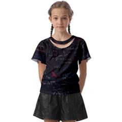 Math Mathematics Pattern Kids  Front Cut T-shirt by pakminggu