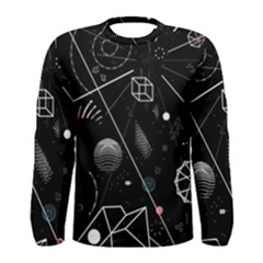 Future Space Aesthetic Math Men s Long Sleeve T-shirt