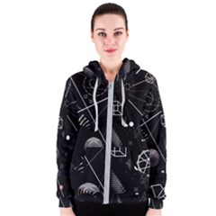 Future Space Aesthetic Math Women s Zipper Hoodie