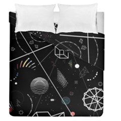 Future Space Aesthetic Math Duvet Cover Double Side (queen Size) by pakminggu