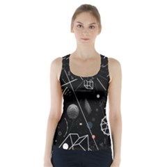 Future Space Aesthetic Math Racer Back Sports Top by pakminggu