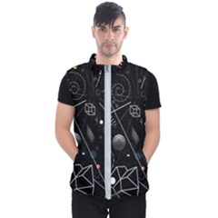 Future Space Aesthetic Math Men s Puffer Vest