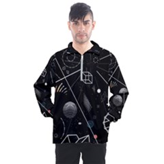 Future Space Aesthetic Math Men s Half Zip Pullover