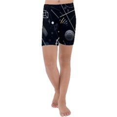 Future Space Aesthetic Math Kids  Lightweight Velour Capri Yoga Leggings by pakminggu