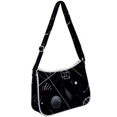 Future Space Aesthetic Math Zip Up Shoulder Bag by pakminggu