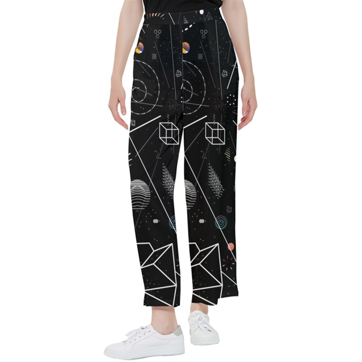 Future Space Aesthetic Math Women s Pants 