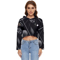 Future Space Aesthetic Math Women s Lightweight Cropped Hoodie by pakminggu