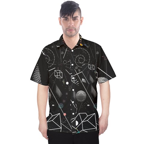 Future Space Aesthetic Math Men s Hawaii Shirt by pakminggu