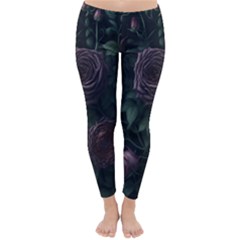 Rose Flower Plant Classic Winter Leggings