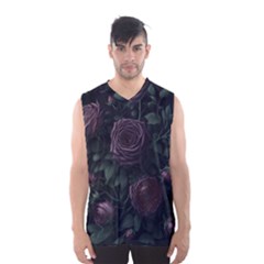 Rose Flower Plant Men s Basketball Tank Top by pakminggu