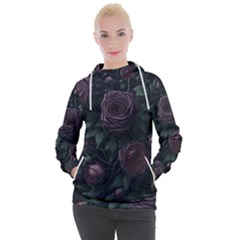 Rose Flower Plant Women s Hooded Pullover