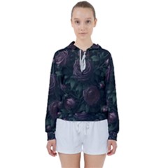 Rose Flower Plant Women s Tie Up Sweat