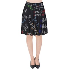 Mathematics  Physics Maths Math Pattern Velvet High Waist Skirt by pakminggu