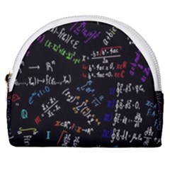 Mathematics  Physics Maths Math Pattern Horseshoe Style Canvas Pouch by pakminggu