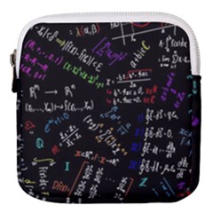 Mathematics  Physics Maths Math Pattern Mini Square Pouch by pakminggu