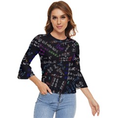 Mathematics  Physics Maths Math Pattern Bell Sleeve Top