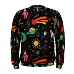 Space Seamless Pattern Men s Sweatshirt