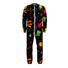 Space Seamless Pattern Onepiece Jumpsuit (kids)