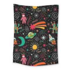 Space Seamless Pattern Medium Tapestry